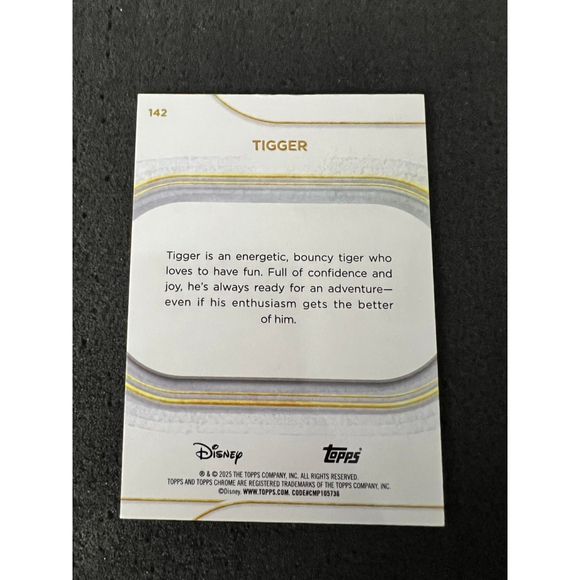 TIGGER - 2025 TOPPS CHROME DISNEY - TEAL REFRACTOR #093/299 - Picture 2 of 2